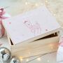 Personalised Pink Deer Christmas Eve Box, thumbnail 2 of 4