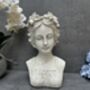 26cm Cream Vintage Style Ladies Bust Head Statue Decor, thumbnail 7 of 11