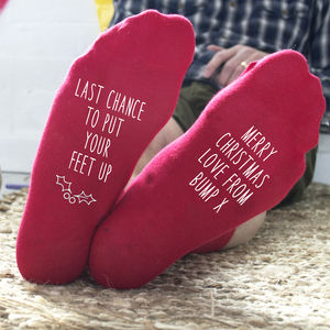 Merry Christmas From Bump Socks By Solesmith | notonthehighstreet.com
