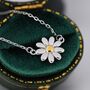 Tiny Daisy Pendant Necklace, thumbnail 1 of 10