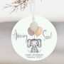 Baby Elephant Pregnancy Announcement Bauble, thumbnail 1 of 7