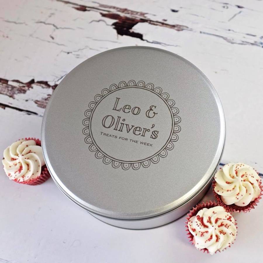 personalised cake tin by auntie mims | notonthehighstreet.com