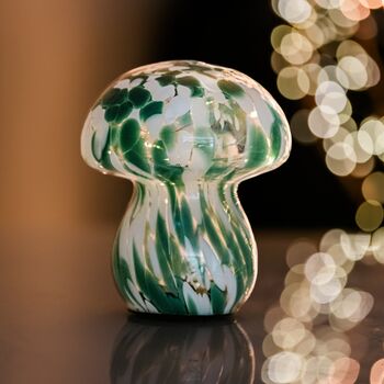 Green And White Mushroom Lamps, 8 of 8