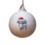 Havanese Grey And White Ceramic Bauble, thumbnail 2 of 2