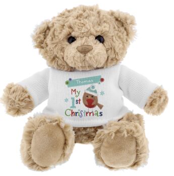 Personalised 'My 1st Christmas' Teddy Bear, 2 of 3