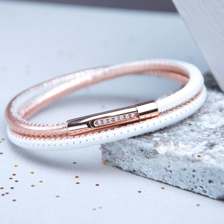 White And Rose Gold Bracelet Best Bracelets Rose Gold Wrap Bracelet The Best Ancgweb Org Of 2018