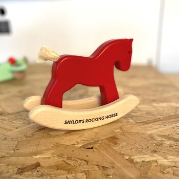 Personalised Children’s Toy Rocking Horse, 2 of 5