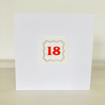 18th Handmade Card, 3 of 3