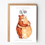 'Bear Hug Anniversary' Card For Your Wonderful Wife, thumbnail 2 of 2