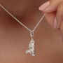 Mermaid Charm Necklace, Sterling Silver Or Gold Plated, thumbnail 1 of 9