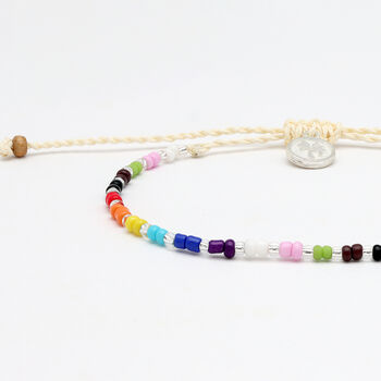 Just Like Us Pride Bangga Beaded Bracelet, 5 of 6