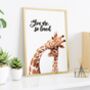 You Are So Loved Giraffe Nursery Print, thumbnail 4 of 6