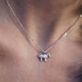 Silver Goat Necklace, thumbnail 3 of 6