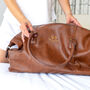 Personalised Faux Leather Monogram Overnight Bag, thumbnail 2 of 5