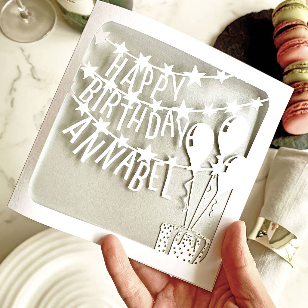 Personalised Banner Birthday Card, 1 of 4