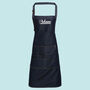 Personalised Denim Apron With Stitch Detail, thumbnail 3 of 4
