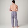 Men's 'Red Pop' Stripe Crisp Cotton Pyjama Trousers, thumbnail 3 of 4