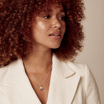 Organic Pebble Real Handwriting Necklace, 9 of 9