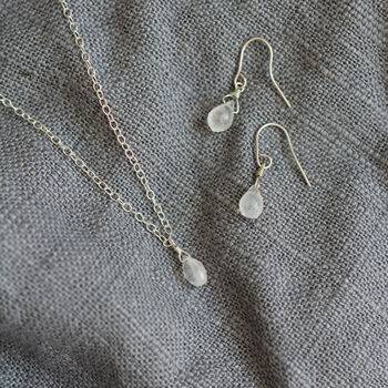 Moonstone Sterling Silver Necklace, 5 of 6