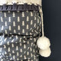 Personalised Grey Christmas Stocking With Knitted Cuff, thumbnail 3 of 6