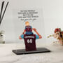Personalised Grandad And Child Football Plaque, thumbnail 1 of 5