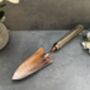 Garden Hand Trowel Steel Copper Blade With Wooden Handle Gift, thumbnail 1 of 12