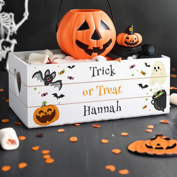 Personalised Halloween Boo Basket – Spooky Treats Made Special, 3 of 4