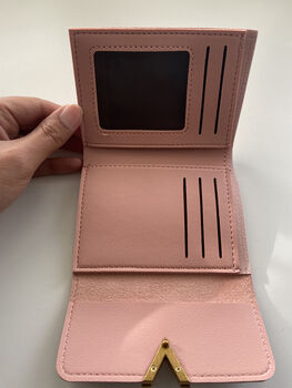 Women's Pink Vegan Wallet, 3 of 3