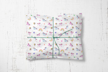 Unicorn Kids Wrapping Paper Roll Or Folded, 3 of 4