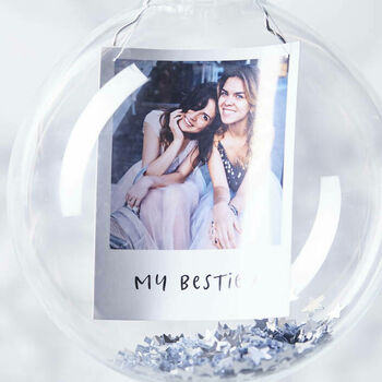Personalised Photo Sequin Bauble For Her, 2 of 2