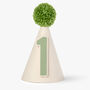 Custom Age Or Letter Almond And Moss Green Party Hat, thumbnail 2 of 5