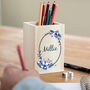 Personalised Floral Pen Pot, thumbnail 1 of 4