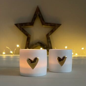Tealight Holders With Heart Set Of Two, 3 of 4