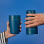 Circular And Co Travel Mug Made From Recycled Stainless Steel 12oz Midnight Blue, thumbnail 6 of 8