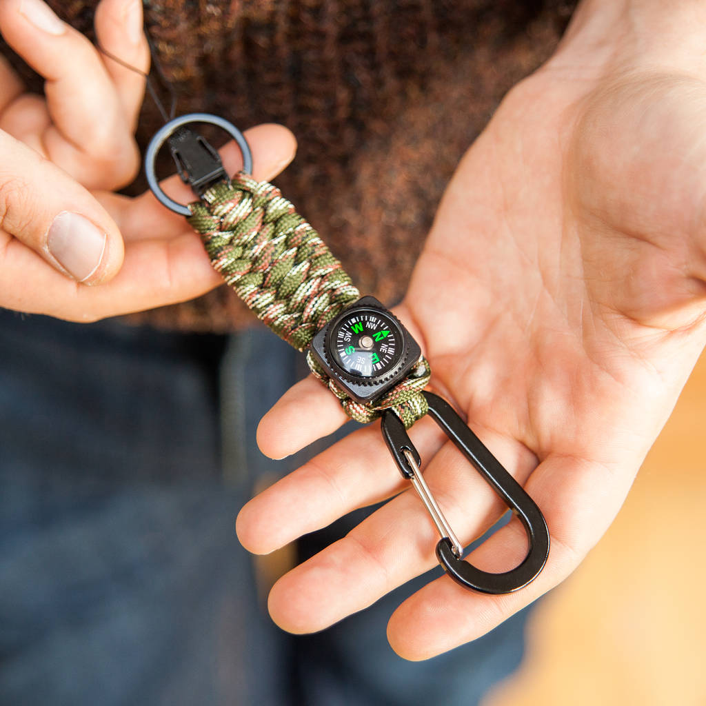 Survival Keyring With Compass, 1 of 3