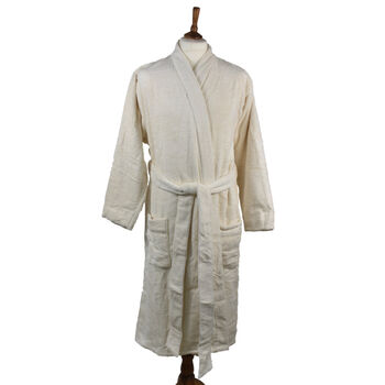 Towelling Robe In Organic Cotton, 2 of 3