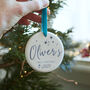 Personalised First Christmas Bauble Decoration, thumbnail 2 of 8