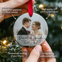 First Christmas Married Ceramic Photo Ornament 2025, thumbnail 3 of 8