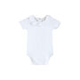 Frida White Short Sleeve Frill Collar Body, thumbnail 1 of 5