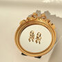Golden Balloon Dog Hoops Earrings, thumbnail 2 of 3