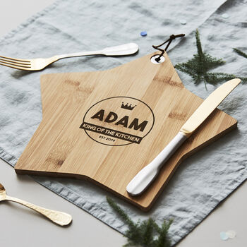 Wooden Personalised Chopping Board For Him, 3 of 7