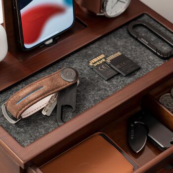 Wooden Docking Station Christmas Gift For Men Walnut, 4 of 7