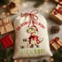 Personalised Christmas Sack Dinosaur Design, thumbnail 1 of 5