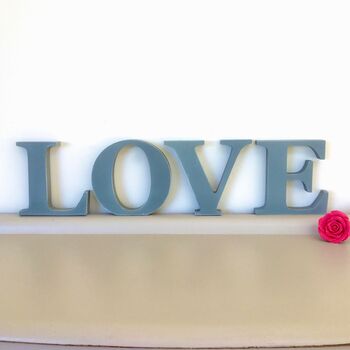 'Love' Wooden Decorative Letters ~ Large, 3 of 5