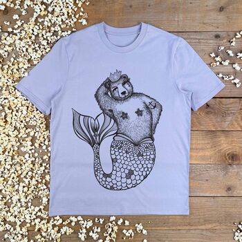 Mermaid Bear Organic T Shirt, 3 of 5