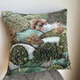 Woodland Velvet 50 X 50cm Cushion, thumbnail 1 of 4