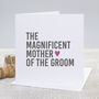'Mother Of The Groom' Bold Wedding Thank You Card, thumbnail 1 of 2