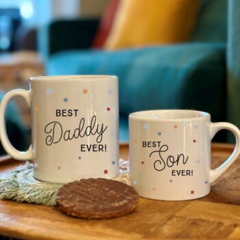 Best Daddy And Best Son Ever Matching Mugs, 2 of 3