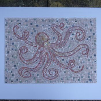 Red Octopus Marble Mosaic, 4 of 5