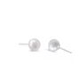 Timeless Silver Pearl Studs, thumbnail 2 of 5